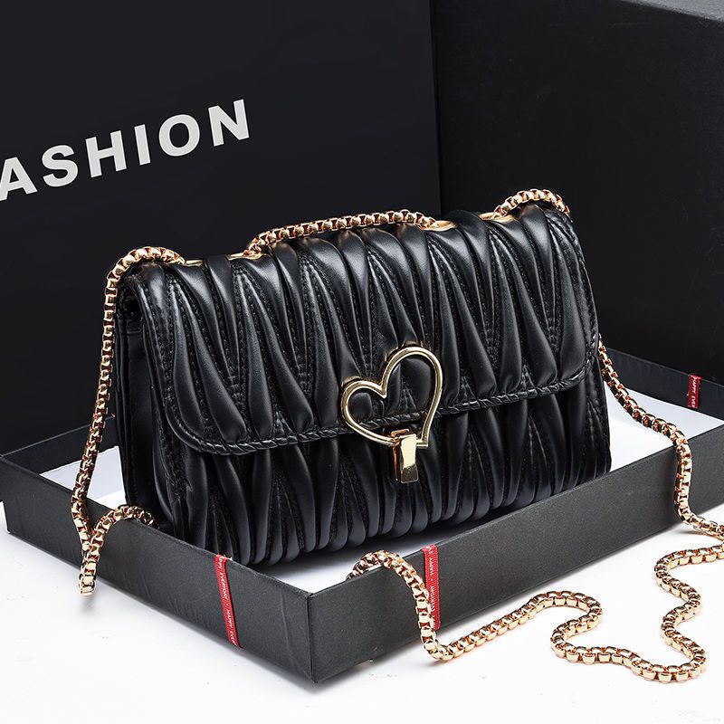 Túi Đeo Chéo Dây Xích Nhỏ Nhắn Phong Cách Hàn Quốc Thời Trang Cho Nữ