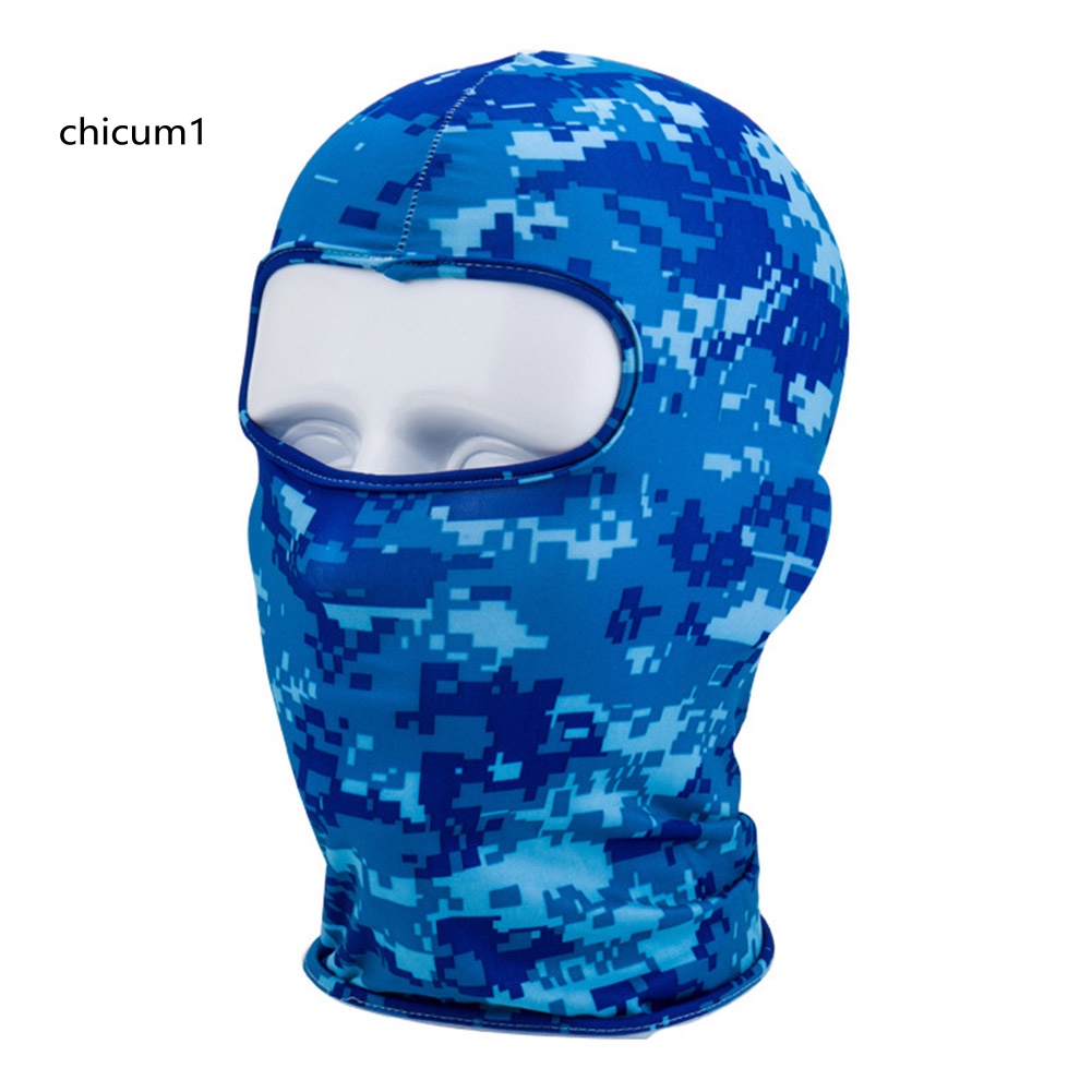 Mũ Che Mặt Chống Gió Thoáng Khí Họa Tiết Rằn Ri Unisex