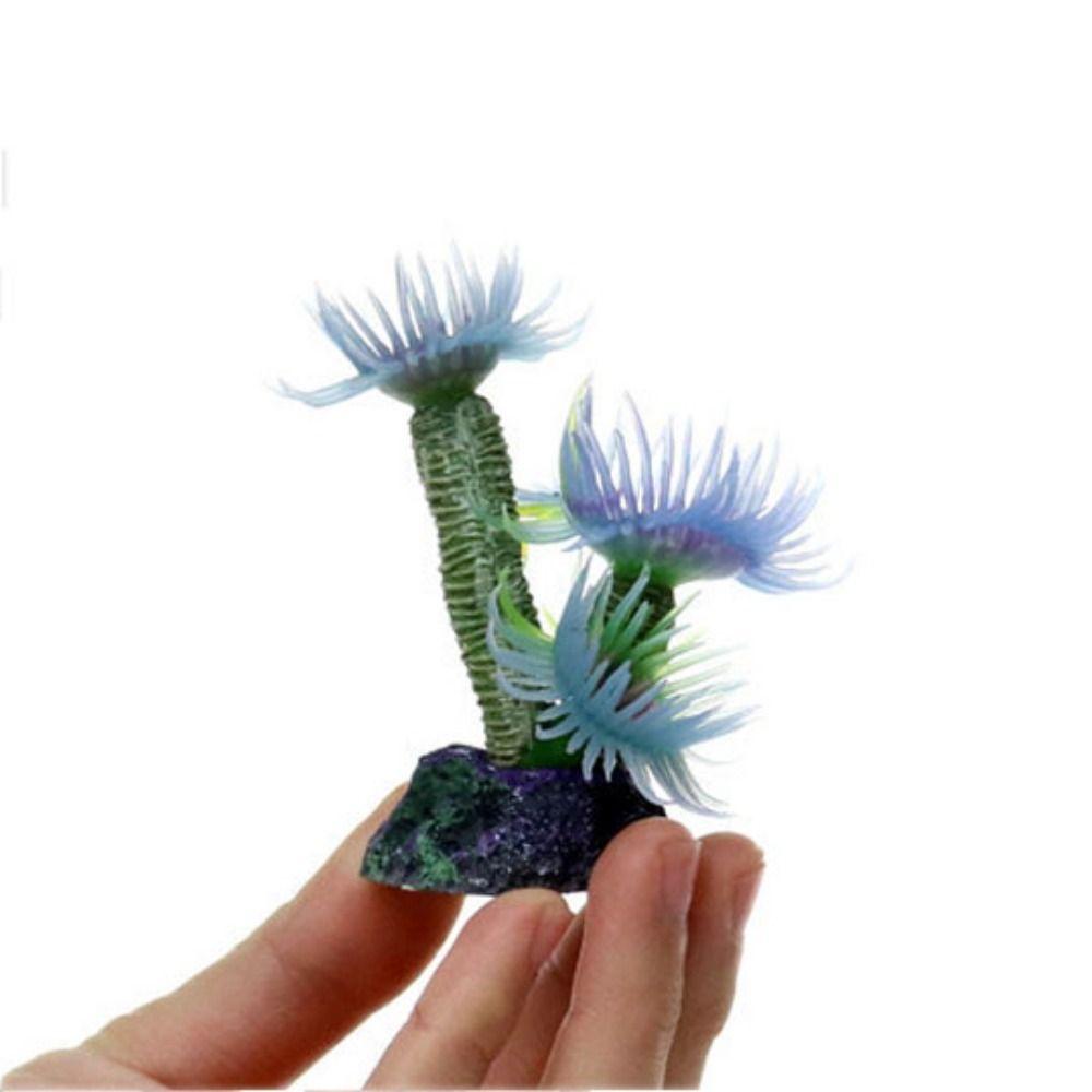 San Hô Nhân Tạo Bằng Silicon Mềm Hình Bông Hoa Trang Trí Bể Cá