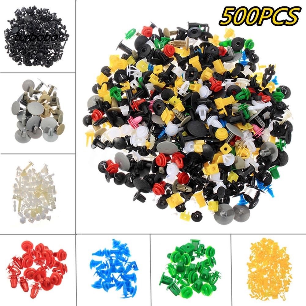 Set 500 Kẹp Đinh Tán Đa Năng Cho Xe Ô Tô