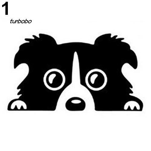 Đề Can Phản Quang Chống Thấm Nước Họa Tiết Chú Chó Con Dễ Thương Dùng Để Trang Trí Xe Hơi / Cốp Xe Tả