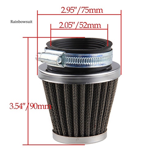 Bộ Lọc Khí Hình Oval Bằng Kim Loại Chuyên Dụng Cho Xe Mô Tô