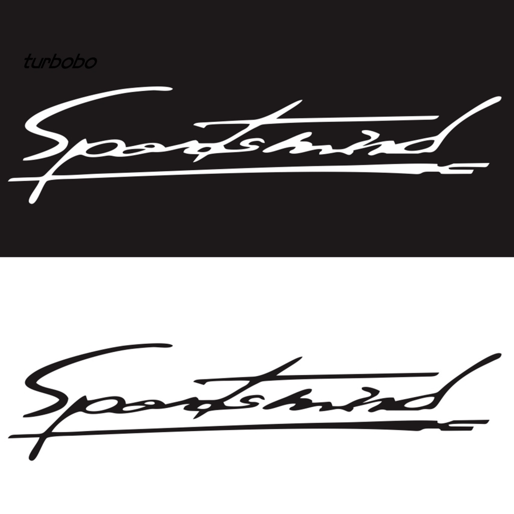 Miếng Dán PVC In Chữ Turbobobo Có Thể Tháo Rời Dùng Trang Trí Đèn Pha Xe Hơi