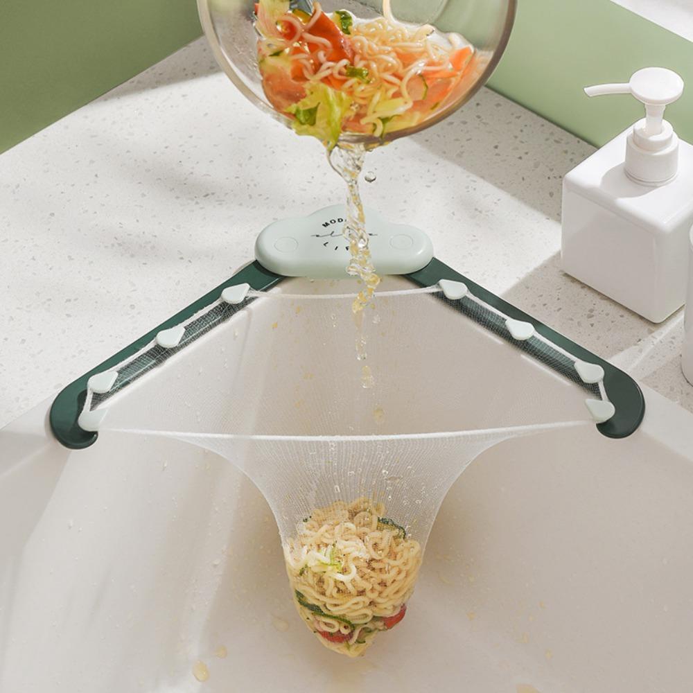 LONTIME Giá Lưới Thoát Nước Lọc Rác Chống Tắc Nghẽn Màu Xanh Lá Cây Dành Cho Bồn Rửa Nhà Bếp