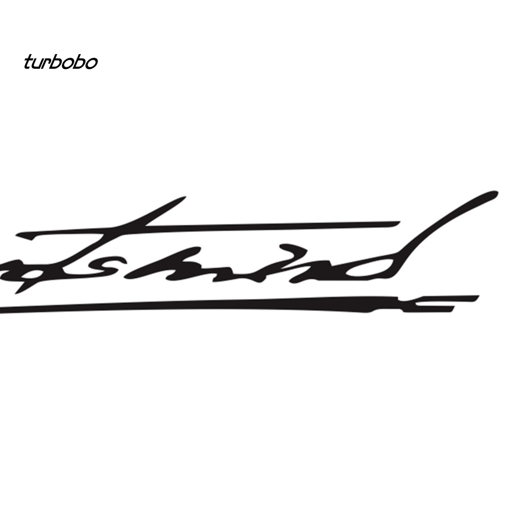 Miếng Dán PVC In Chữ Turbobobo Có Thể Tháo Rời Dùng Trang Trí Đèn Pha Xe Hơi