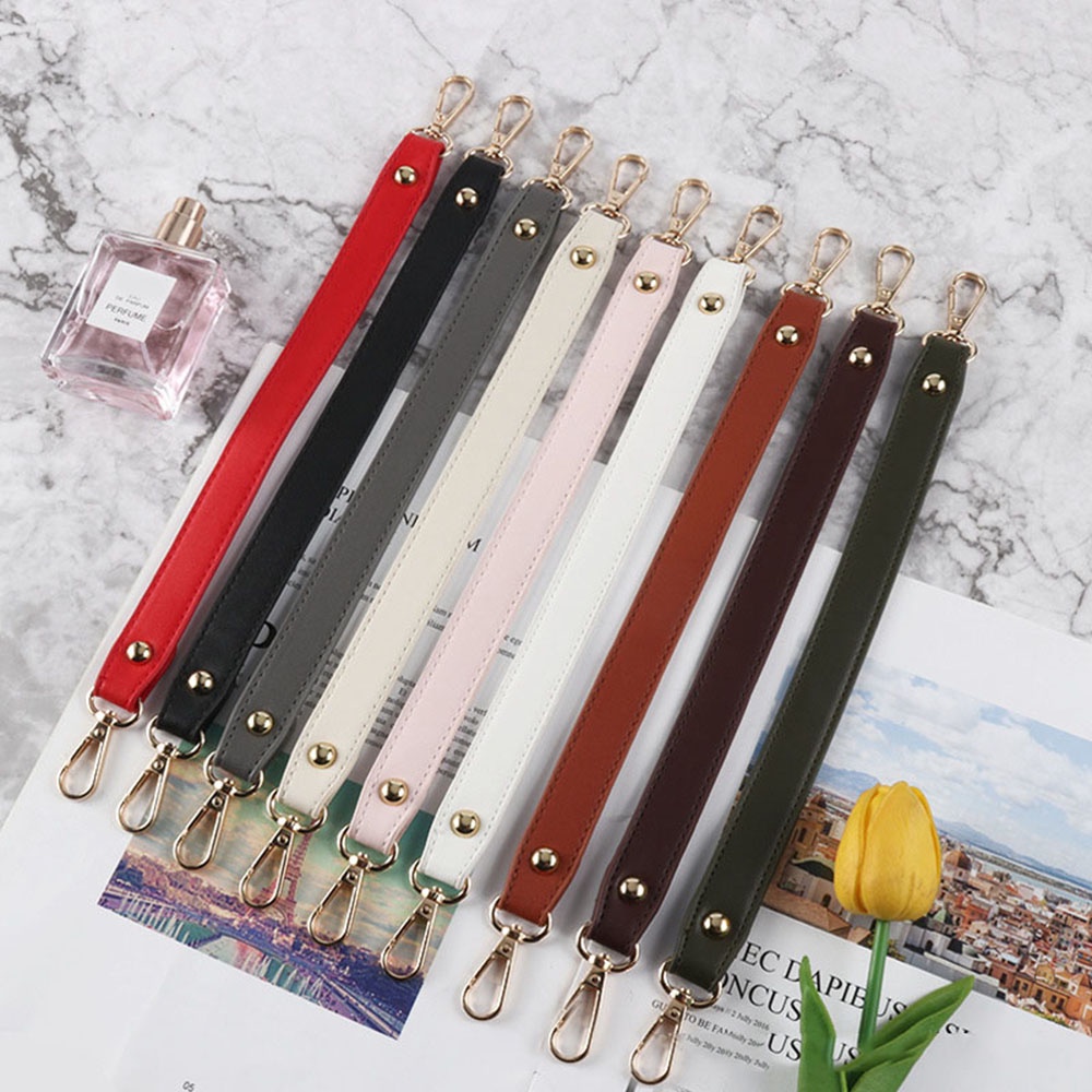 Dây Đeo Túi Xách 34cm Bằng Da PU Nhân Tạo Màu Trơn Thời Trang