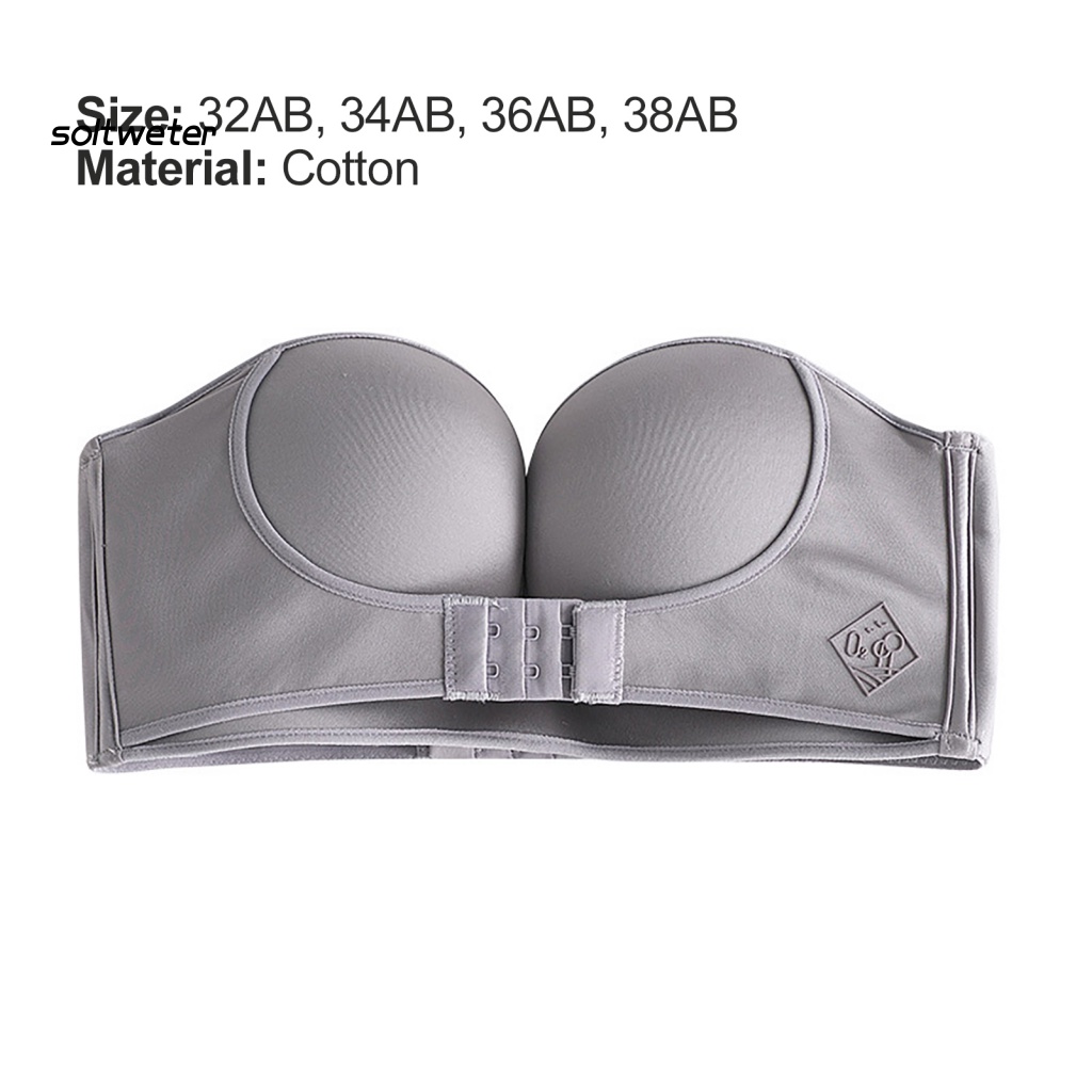 Áo Lót Nâng Ngực Cài Khóa Trước Vô Hình Thoáng Khí Chống Trượt Cho Nữ