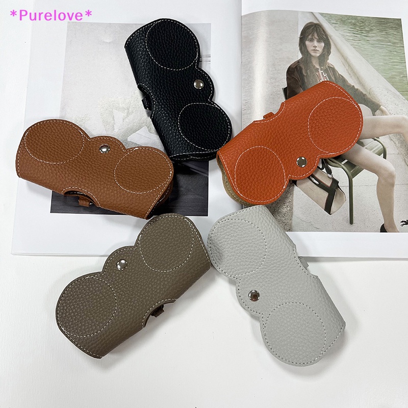 Túi Da PU Đựng Mắt Kính Thiết Kế Đơn Giản Dễ Thương Mới