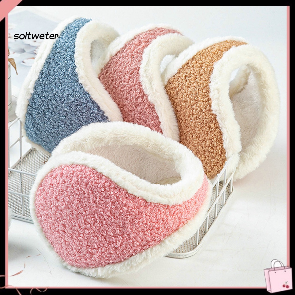 Bông Chụp Tai Giữ Ấm Dày Dặn Co Giãn Dễ Thương Thời Tiết Mùa Đông Cho Nữ