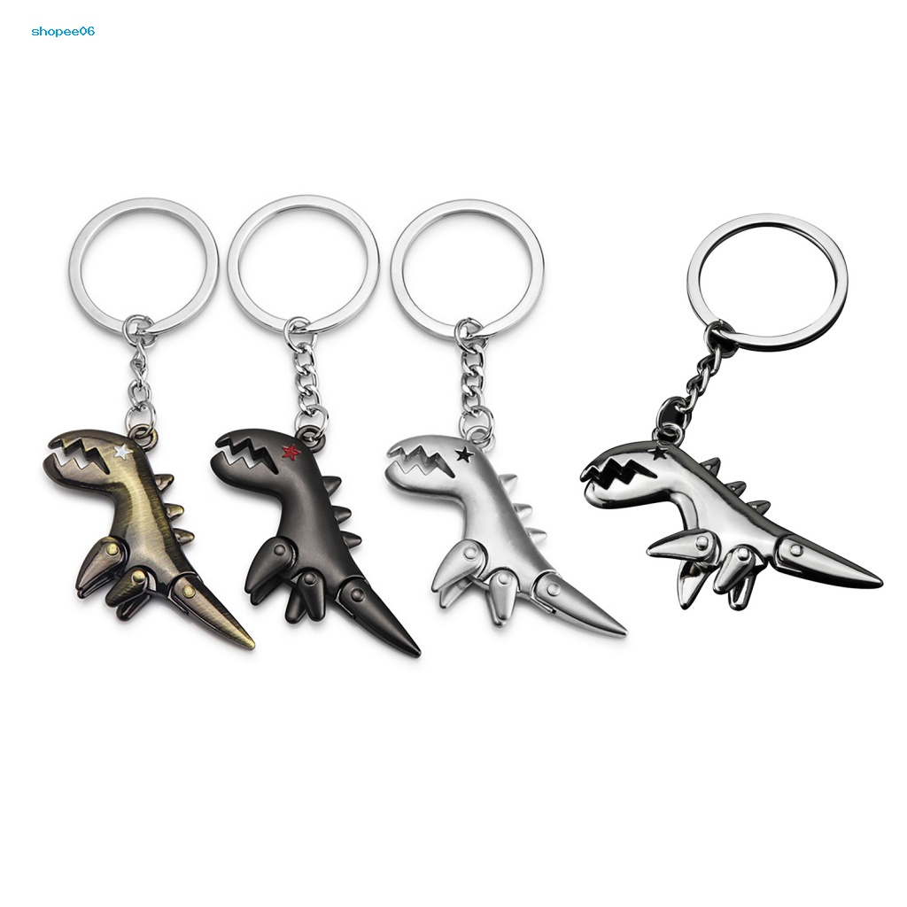 Móc Khóa Kim Loại Mạ Điện Hình Mắt Khủng Long Đa Năng