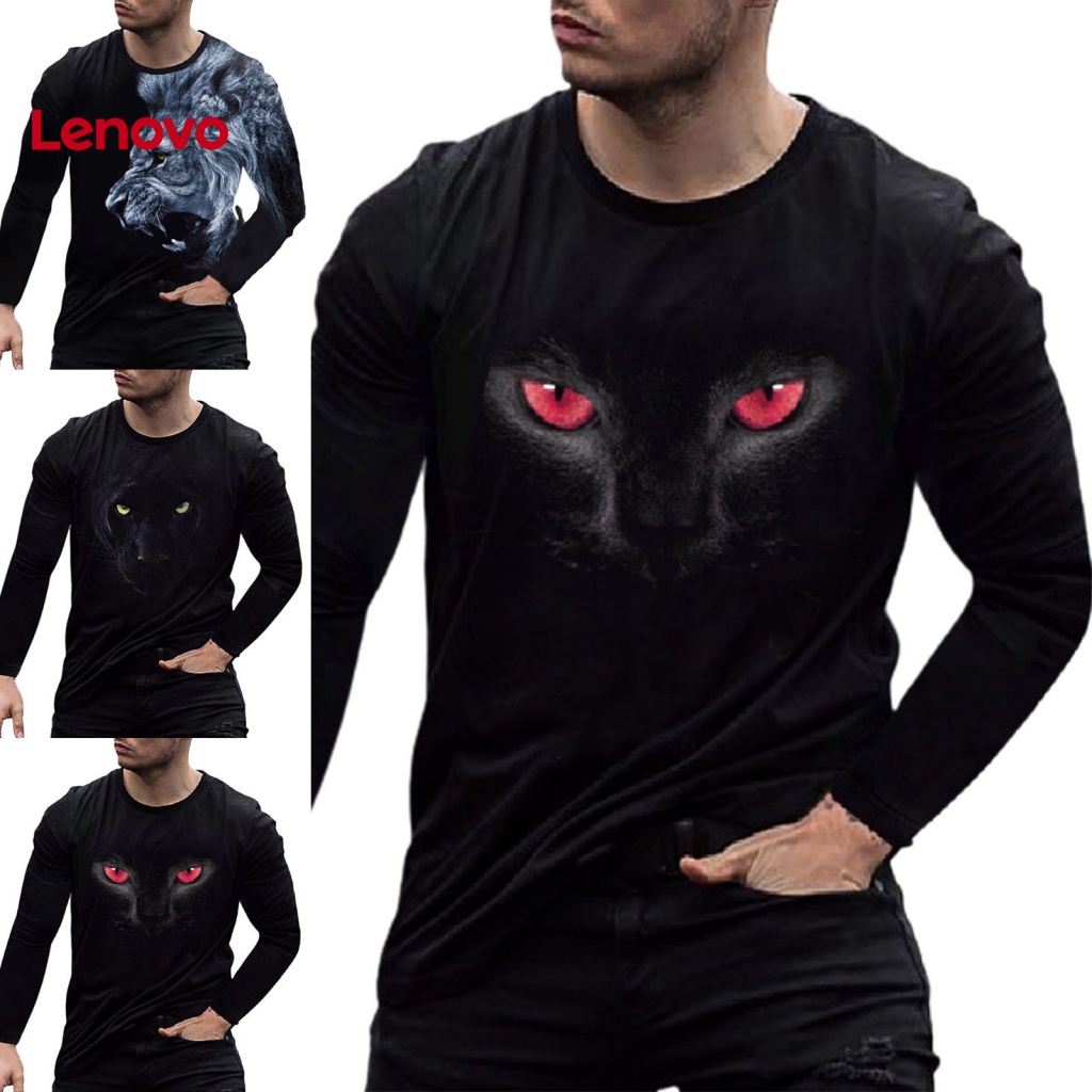 Áo Sơ Mi Dáng Rộng In Hình Báo Đen Phong Cách Hip hop Thời Trang Mùa Thu Cho Nam