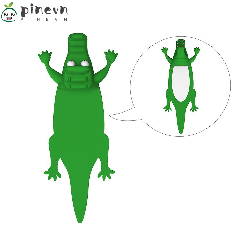 PINEVN Thẻ Đánh Dấu Trang Sách 3D Hình Cá Sấu Đáng Yêu