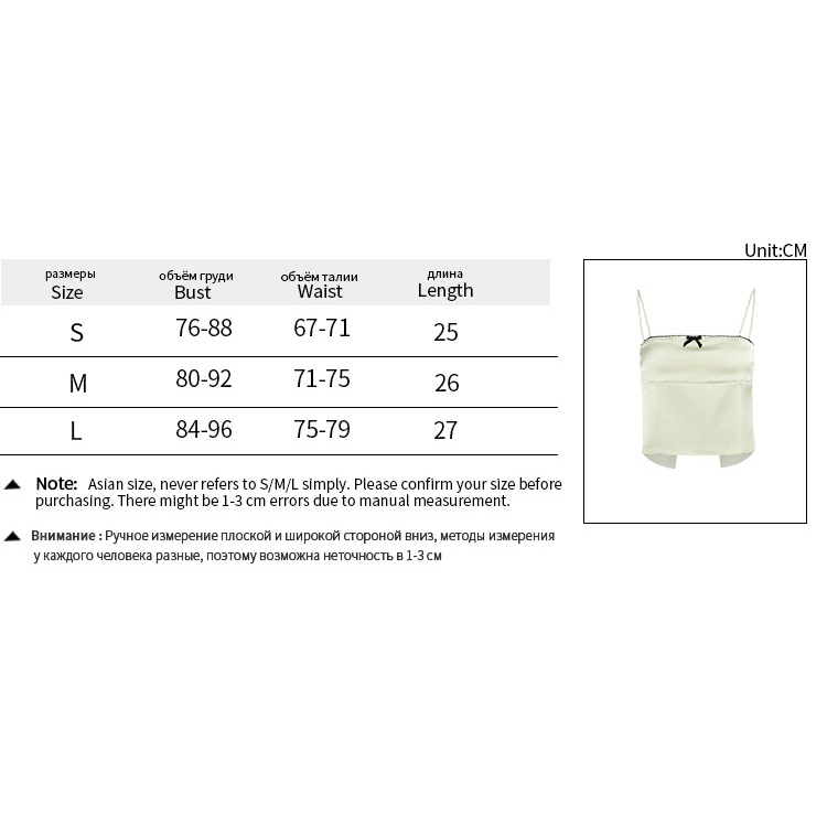 Áo Hai Dây Satin Phối Ren Thắt Nơ Xinh Xắn Thời Trang Cho Nữ