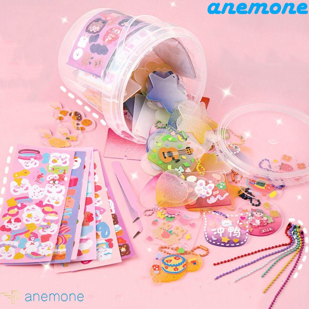 ANEMONE Bộ Thẻ Nhãn Dán Trang Trí Sổ Tay / Album Ảnh Goo DIY