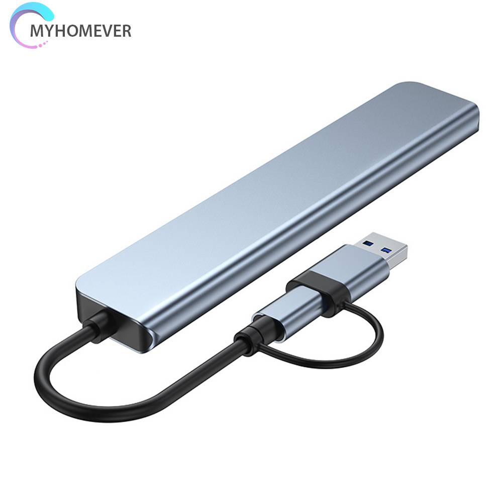 Hub Nối Dài 8 Trong 1 Type C Jack Cắm 3.5Mm Cho Tất Cả Các Loại Laptop