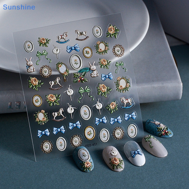 Miếng Dán Trang Trí Móng Tay Ba Chiều Diy