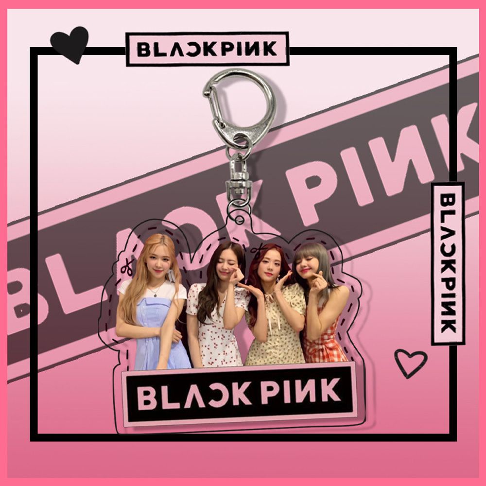Móc Khóa Đa Năng Hình Blackpink Hoạt Hình Bằng Acrylic Phong Cách Hàn Quốc