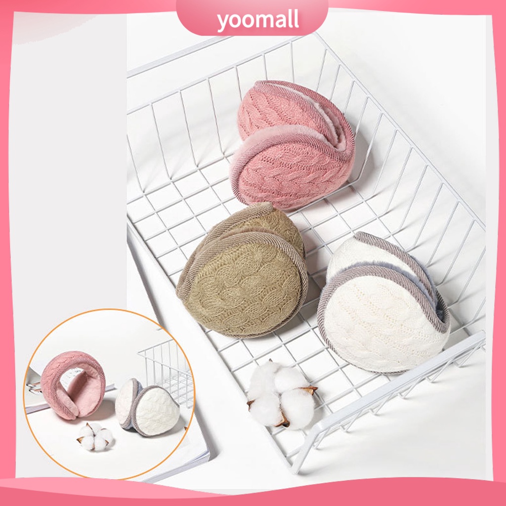 Chụp Tai Dệt Kim Dày Dặn Gọn Nhẹ Giữ Ấm Tai Có Thể Gập Gọn Cho Hoạt Động Ngoài Trời