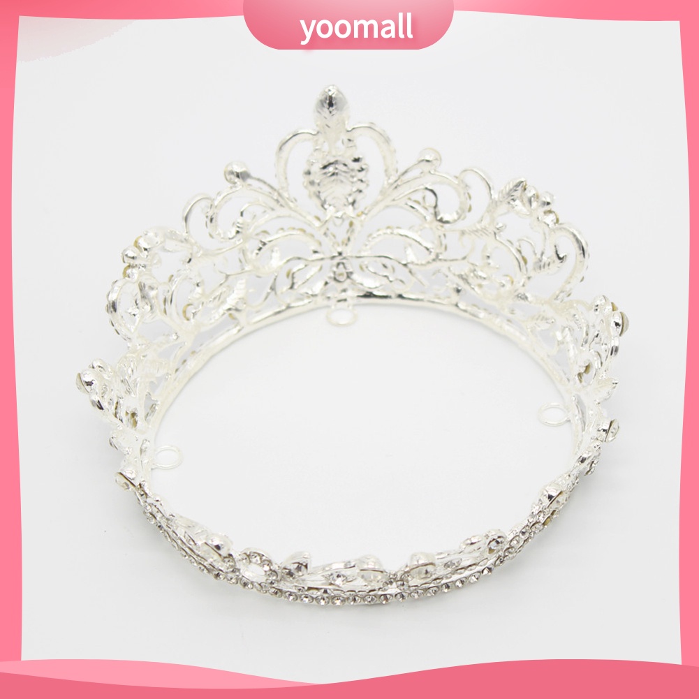 Vương Miện Cài Tóc Đính Đá Thanh Lịch Cho Cô Dâu