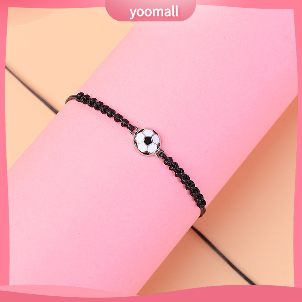 Vòng Tay Dây Bện Mặt Quả Bóng Có Thể Điều Chỉnh Kích Thước