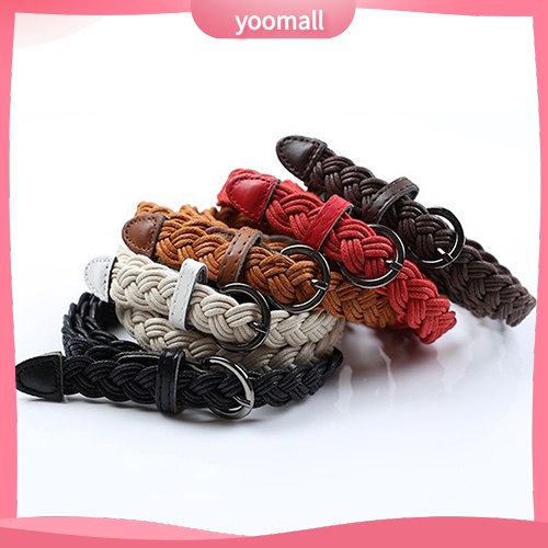 Thắt Lưng Bện Dây Có Khóa Cài Trang Trí Đầm Thời Trang Cho Nữ