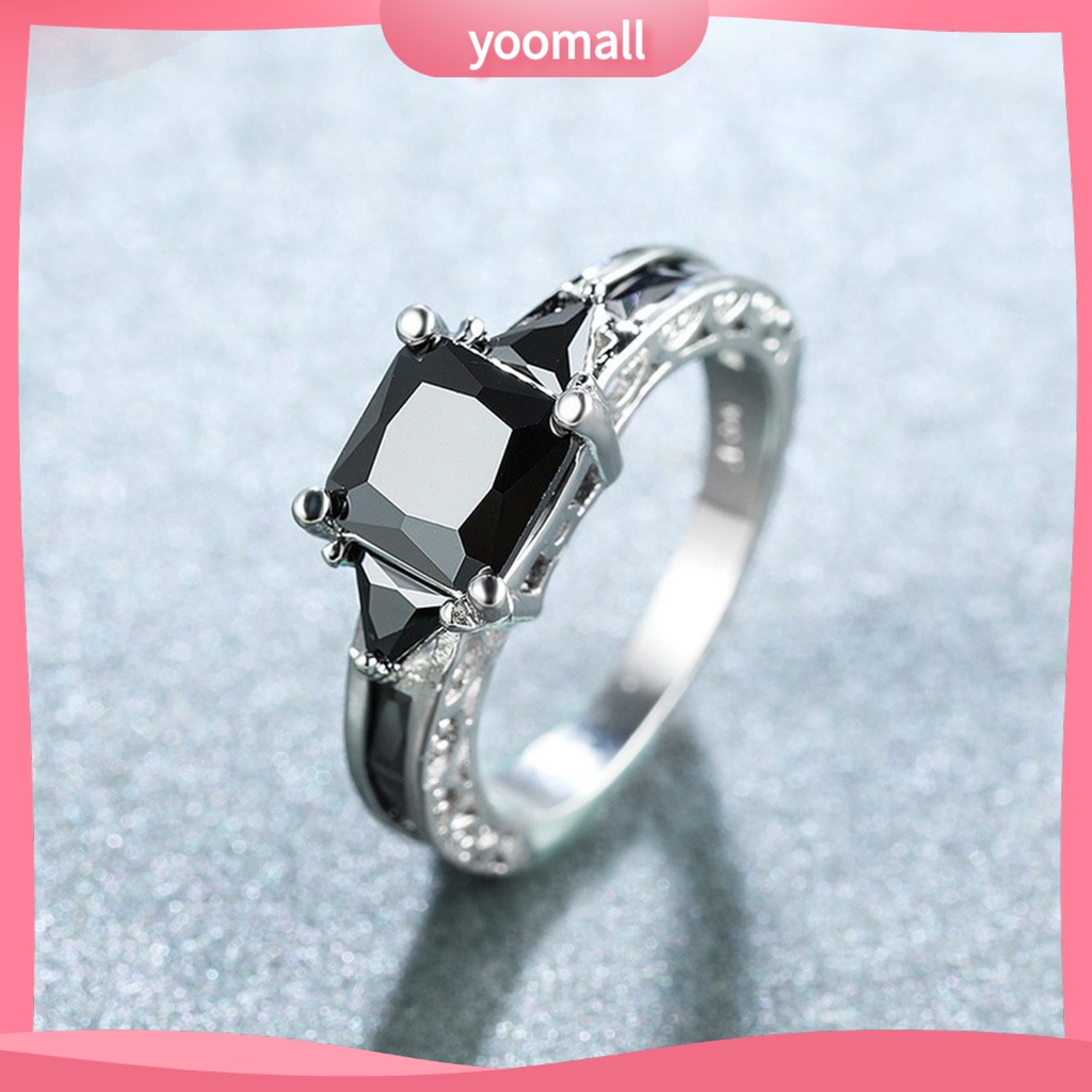 Nhẫn Nữ Đính Đá Zircon Phong Cách Âu Mỹ Cổ Điển