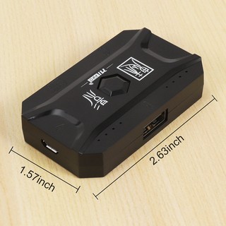 Plug and play gamepad pubg mobile controller gaming keyboard mouse converter bluetooth 5.0 cho android adapter cho ios