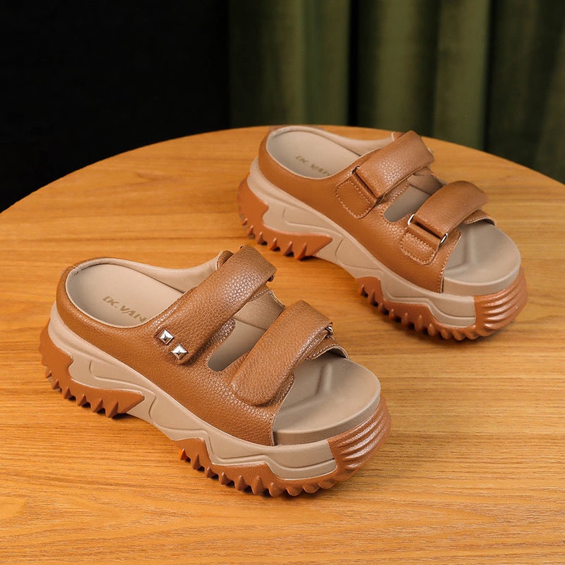 FEIJIANU dép sandal nữ giày sandal nữ dép đế cao đi biển Thoải Mái Xinh Xắn 27Z23070315