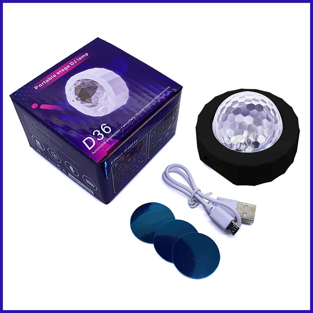 Đèn USB Mini Thông Minh Ánh Sáng Ban Đêm Trang Trí Nội Thất Xe Hơi