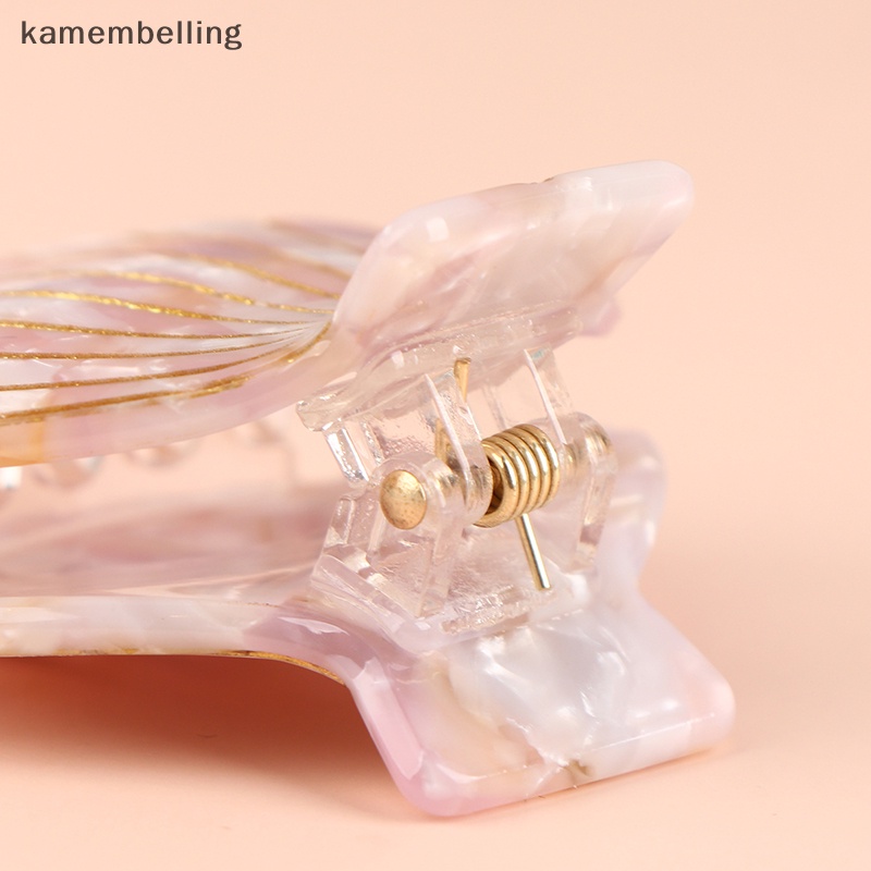 Kẹp Tóc Hình Vỏ Sò Bằng Nhựa Acrylic 1 Cái Cho Nữ