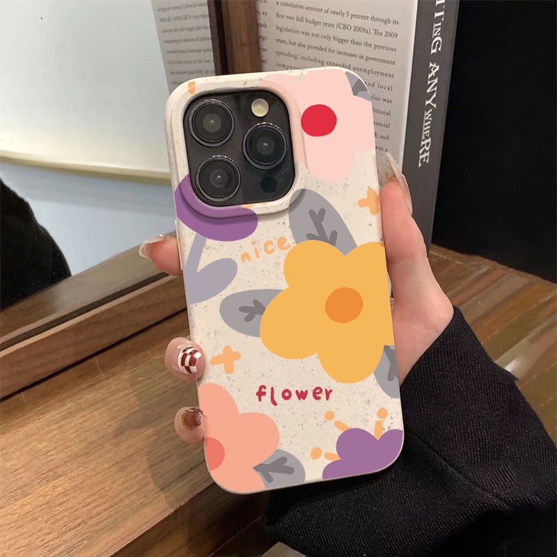 Ốp Điện Thoại Mềm Chống Sốc In Họa Tiết Hoa Vàng 13 Kiểu Đơn Giản Cho Iphone 11 7Plus 12 814Pro