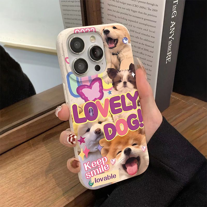 Ốp Điện Thoại Mềm Chống Sốc In Hình Chú Chó Dễ Thương Cho Iphone 13plus 14pro11 12 8 7 max