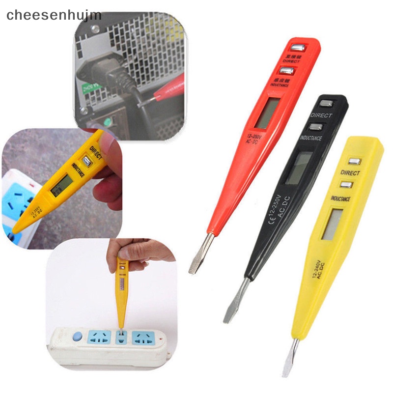 1 Bút Thử Điện AC / DC Màn Hình LCD 12-240V