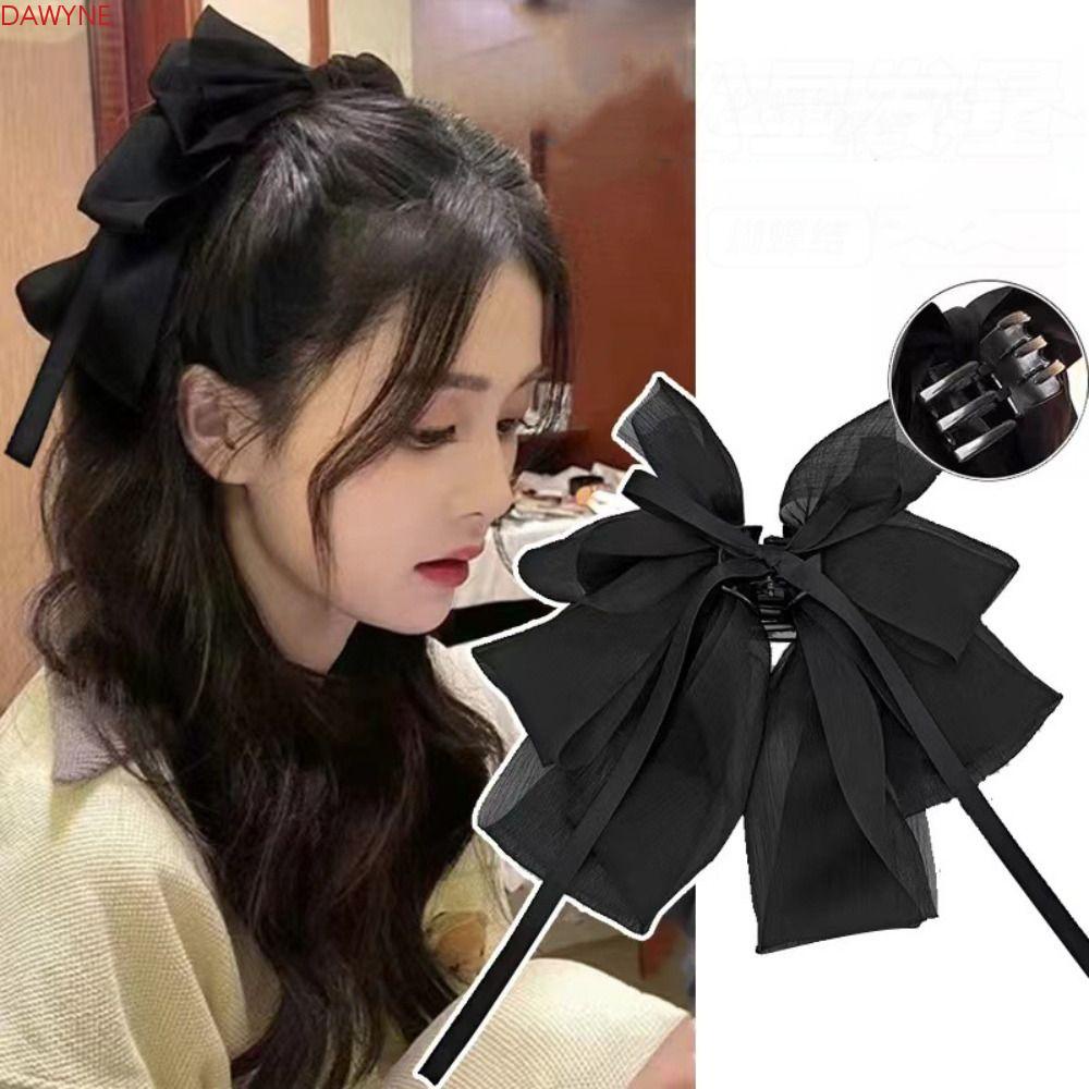 DWAYNE Kẹp Tóc Nơ Ruy Băng Dễ Thương Dành Cho Nữ Y2K