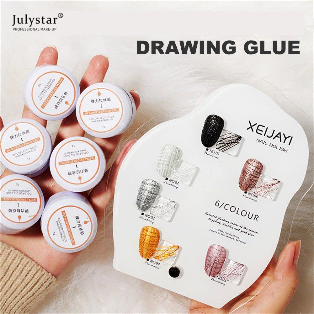 Gương Kim Loại Tác Dụng Đường Vẽ Keo Dán Móng Sơn Gel UV Ba Lan Dầu Bóng Tranh Làm Móng Nghệ Thuật Tự Làm Chống Nước Vàng Bạc JULYSTAR