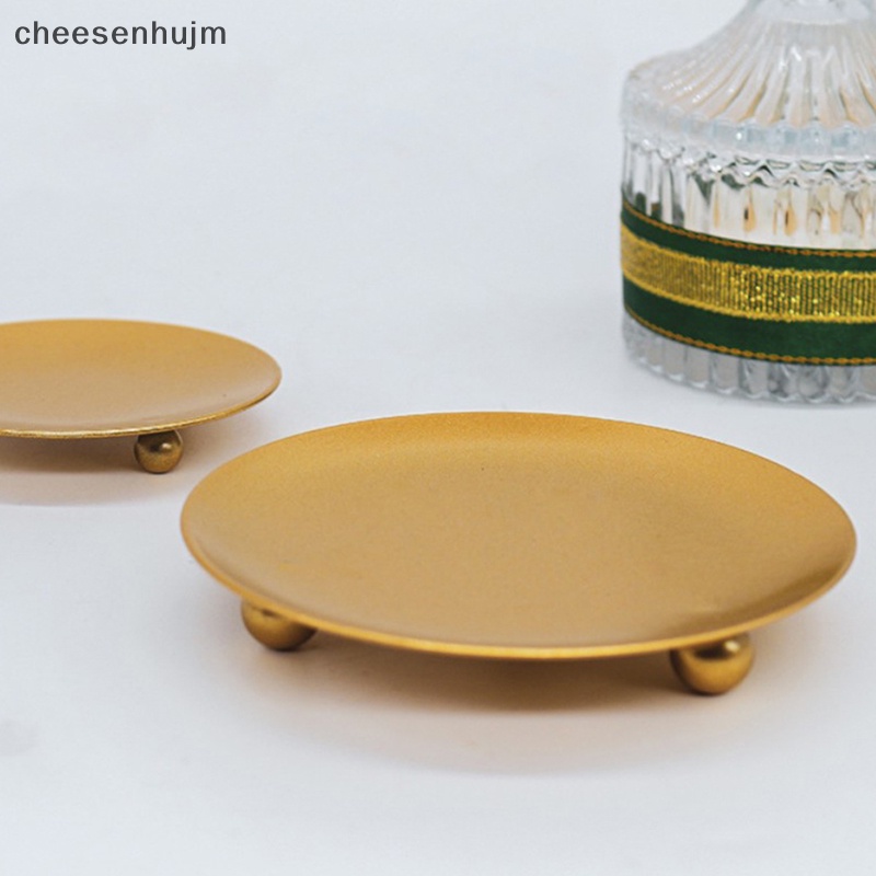 Khay Kim Loại Mạ Đựng Cột Dùng Trang Trí Tiệc Cưới / Lễ Hội