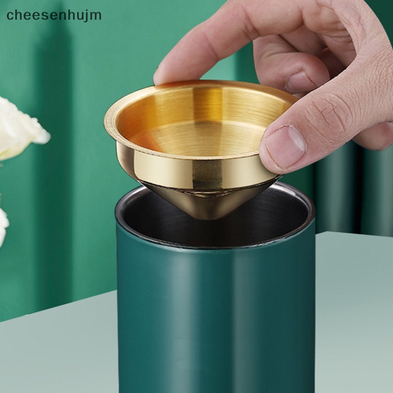 Gạt Tàn Thuốc Hình Tròn Bằng Thép Không Gỉ Cao Cấp