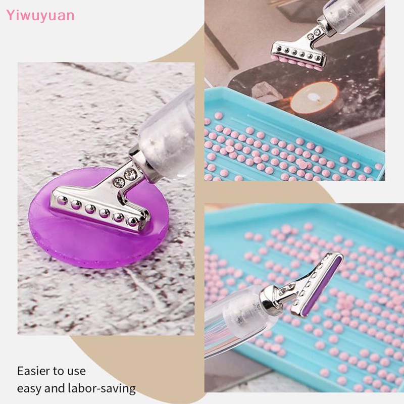 < Yiwuyuan > Phụ Kiện Bút Paing Kim Cương 45° Set 6 Bút Trang Trí Móng Tay Nghệ Thuật Bằng Thép Không Gỉ Tiện Dụng Mới