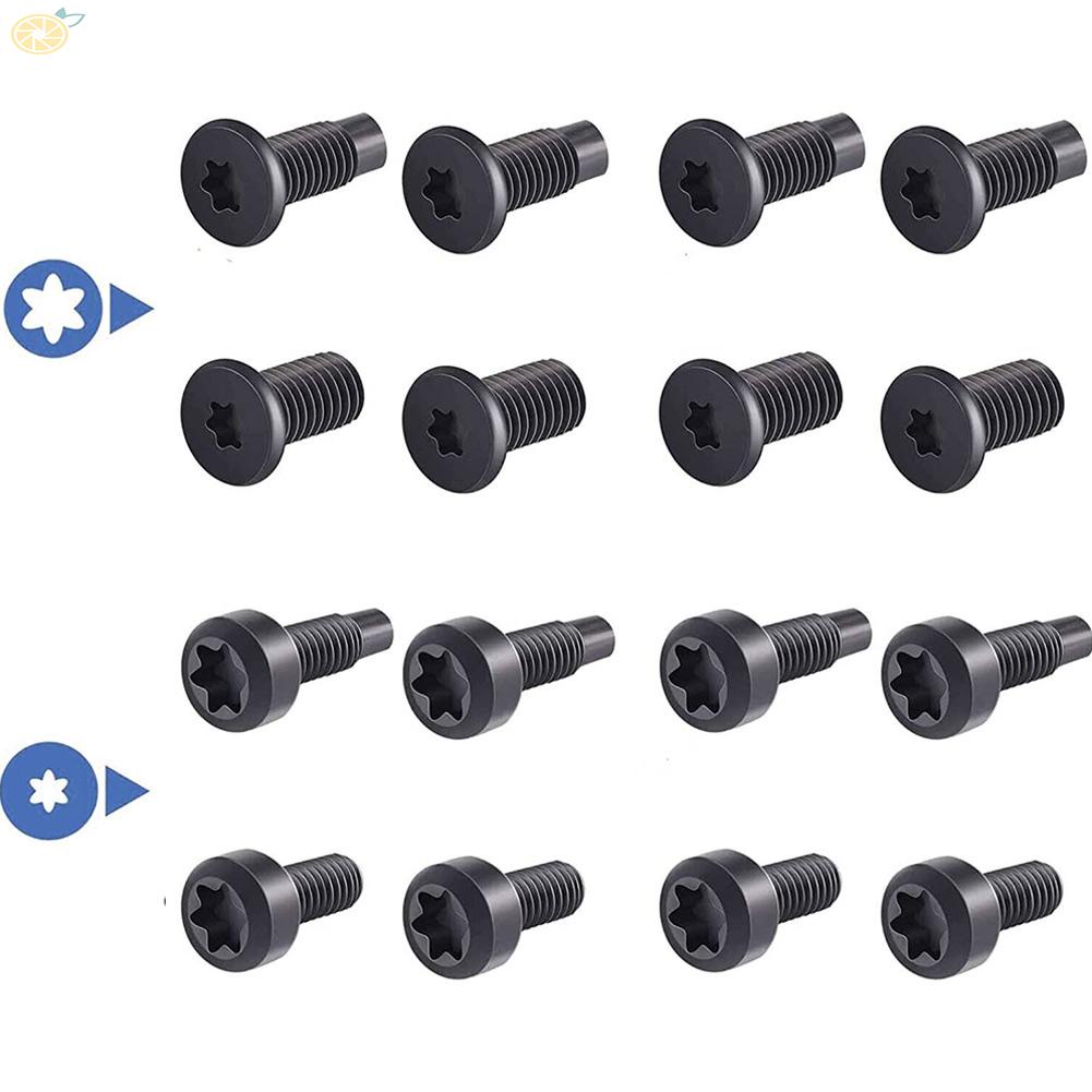 【VARSTR】Screws 16 Pcs Carbon Steel Doorbell Screws Replacement Security Screws