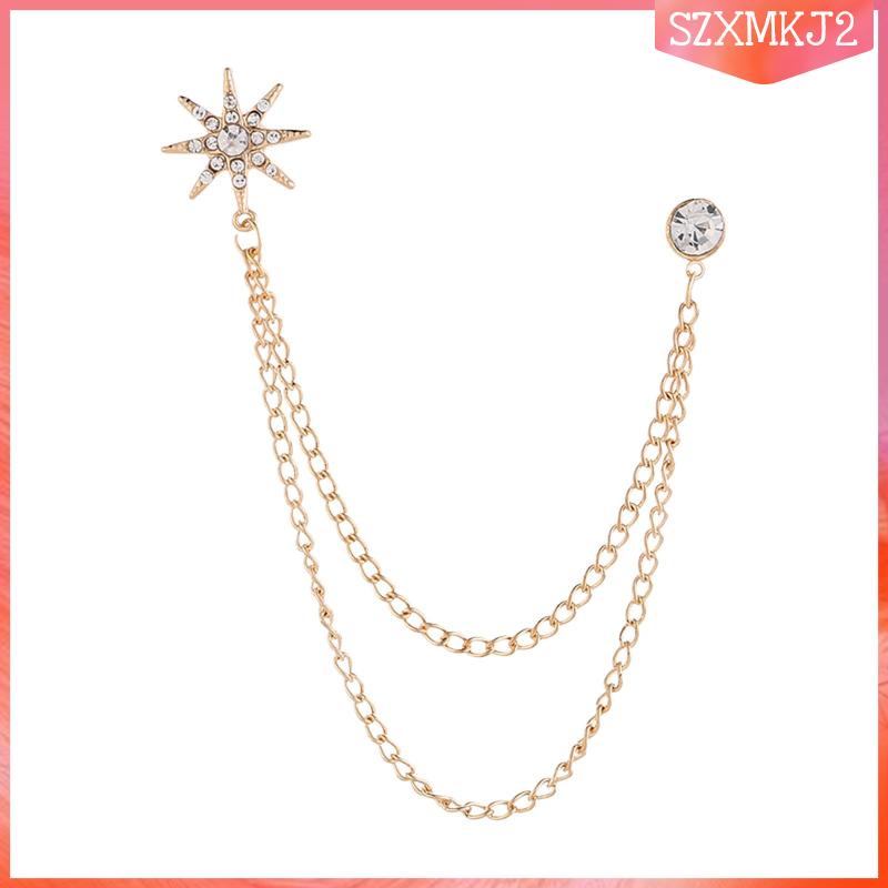 Trâm Cài Áo Hình Bông Tuyết Phong Cách Retro Cho Nam