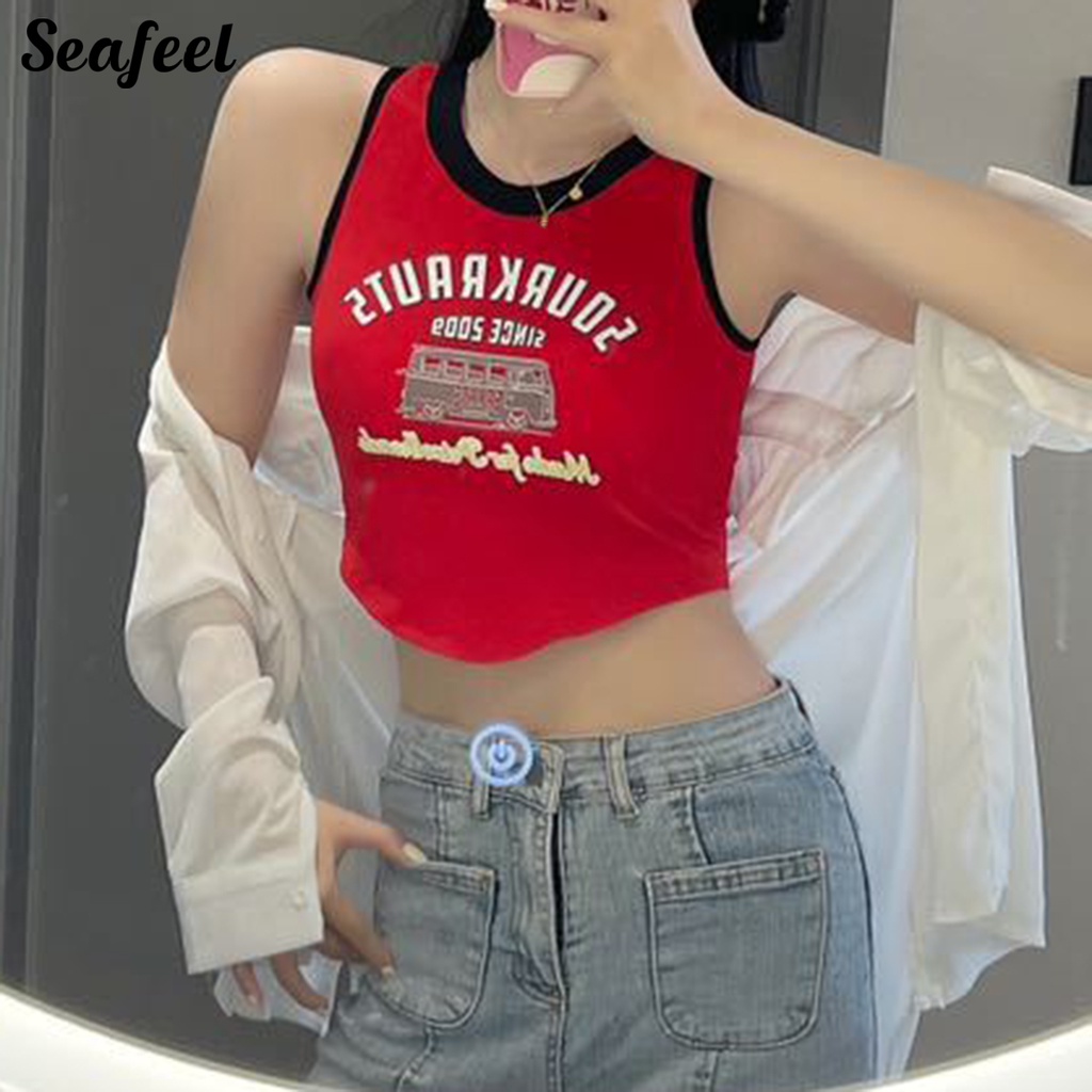 Áo Sát Nách Thể Thao Có Đệm Ngực Thoáng Khí In Họa Tiết Phong Cách Mới