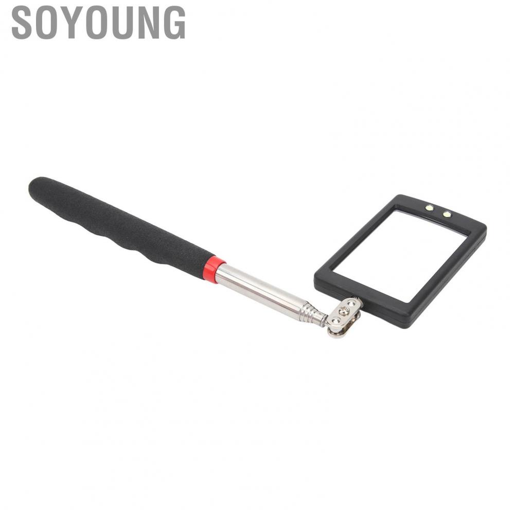 Soyoung Telescopic Inspection Mirror  Lighted 360 Degree Swivel for Automotive Mechanics  Retractable