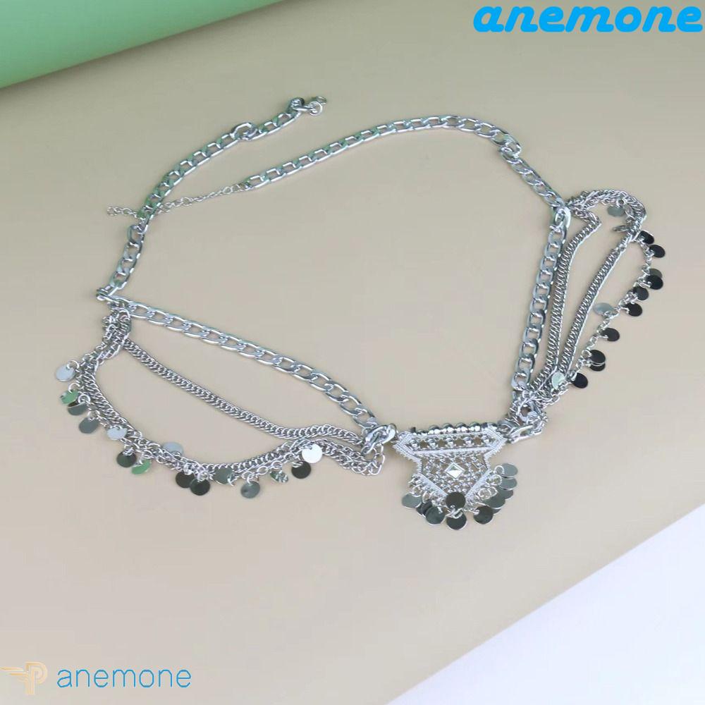 Dây Xích Đeo Hông Nhiều Lớp Tua Rua Phong Cách Bohemia Hàn Quốc Cho Nữ