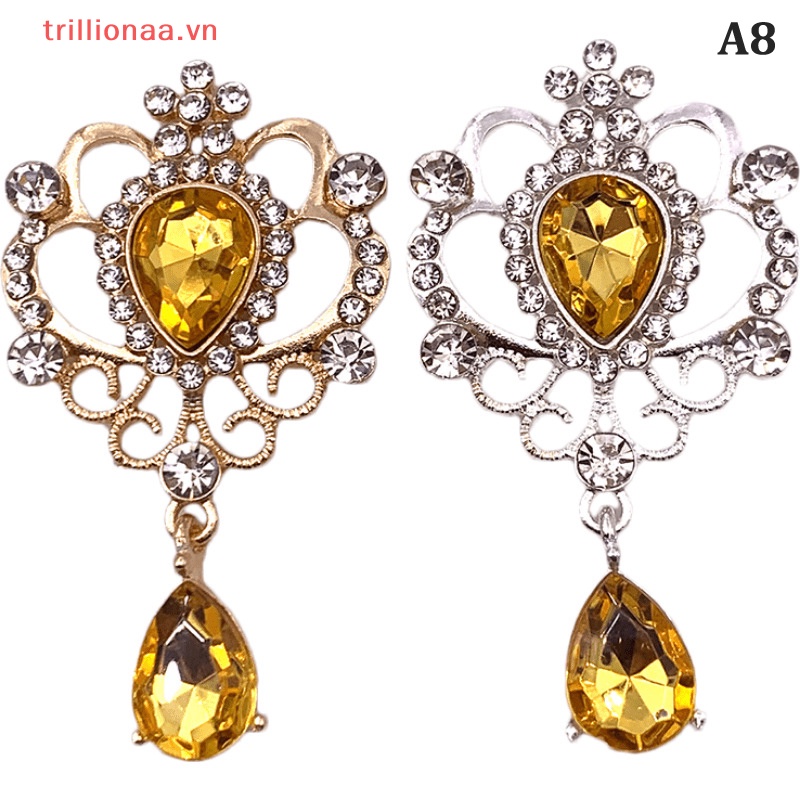 Trâm Cài Áo Đính Đá Màu Vàng Kim Sang Trọng Dùng Làm Trang Sức Thủ Công DIY