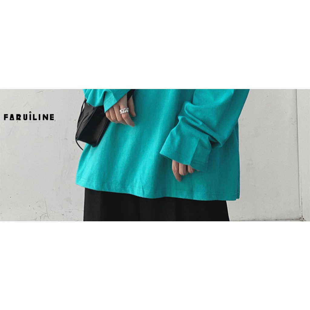 Áo Thun Trắng Faruiline Dài Tay Size Lớn Phong Cách Đường Phố Cho Nam HZFMC1243