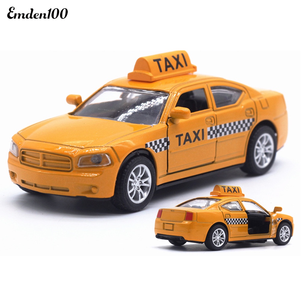 Mô Hình Xe Taxi Emden Emden 1 / 32 Bằng Hợp Kim Có Đèn LED Và Âm Thanh Giáo Dục Cho Bé