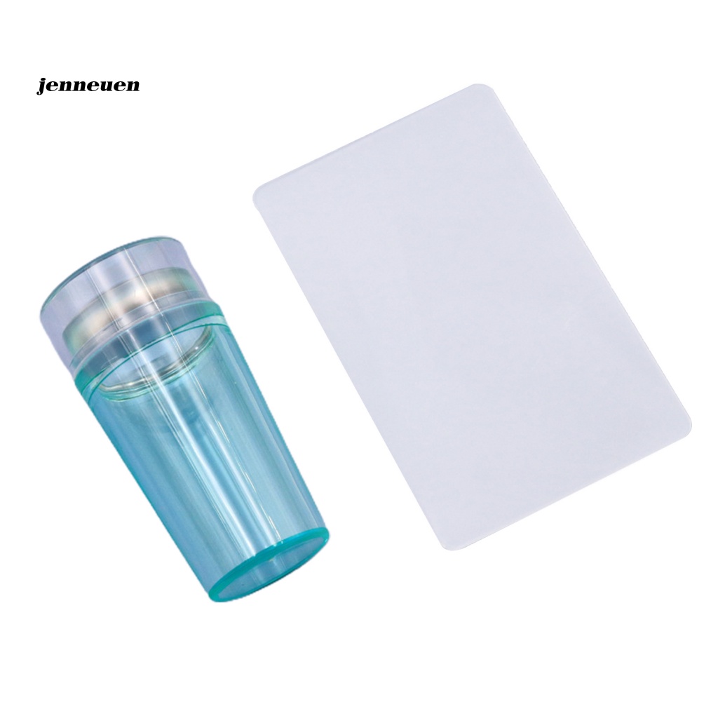 Dụng Cụ In Dấu Trang Trí Móng Tay Bằng Silicon Trong Suốt Dễ Vệ Sinh