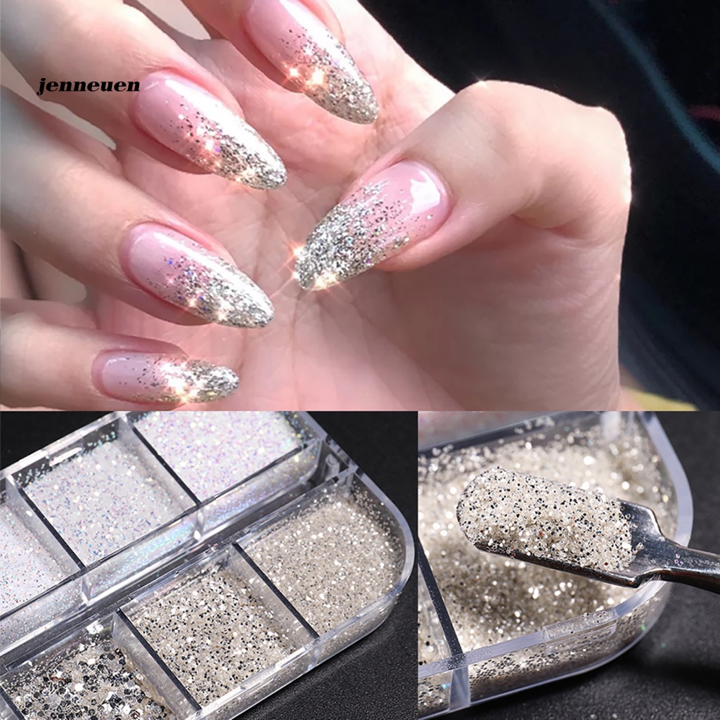 Hộp Sequin Phản Quang Dùng Trang Trí Móng Tay Chất Lượng Cao