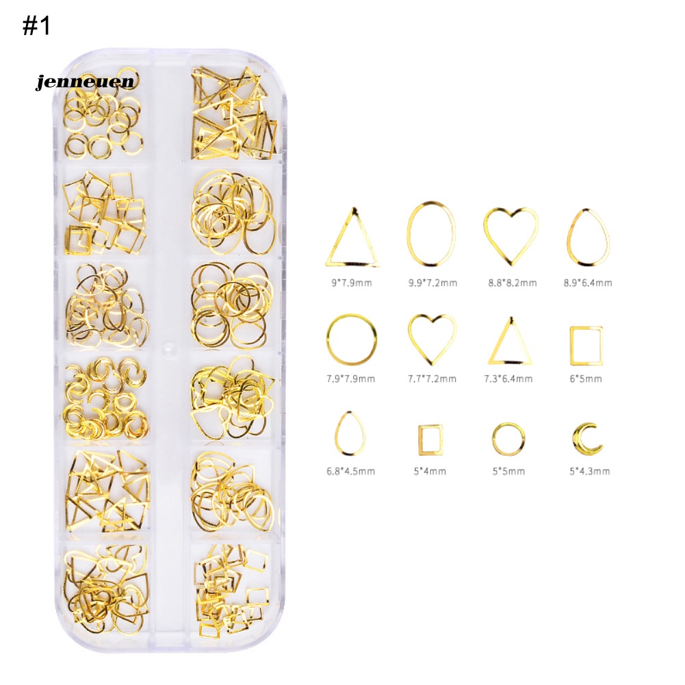 Hộp Phụ Kiện Đinh Tán Kim Loại Trang Trí Móng Nghệ Thuật