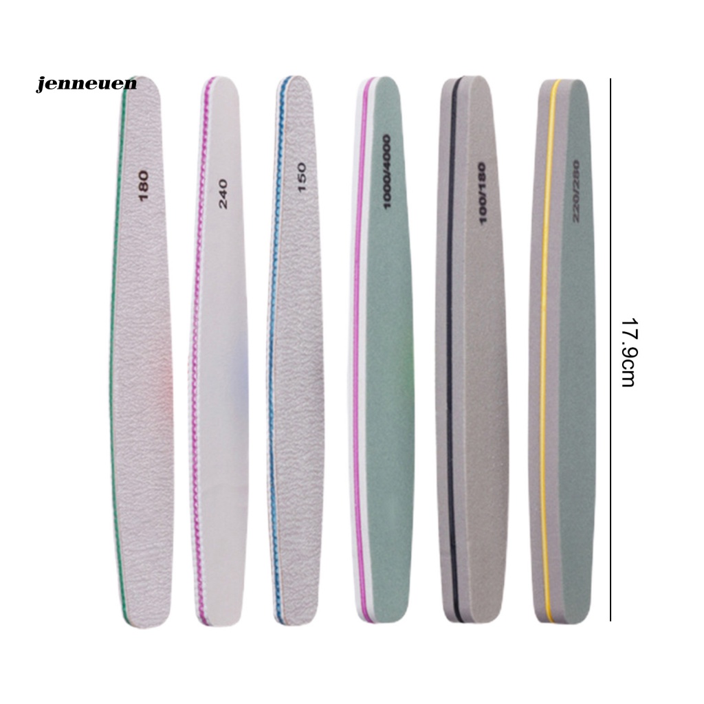 Bộ 6 Cây Dũa Móng Hai Mặt Hình Tròn Dễ Mang Theo